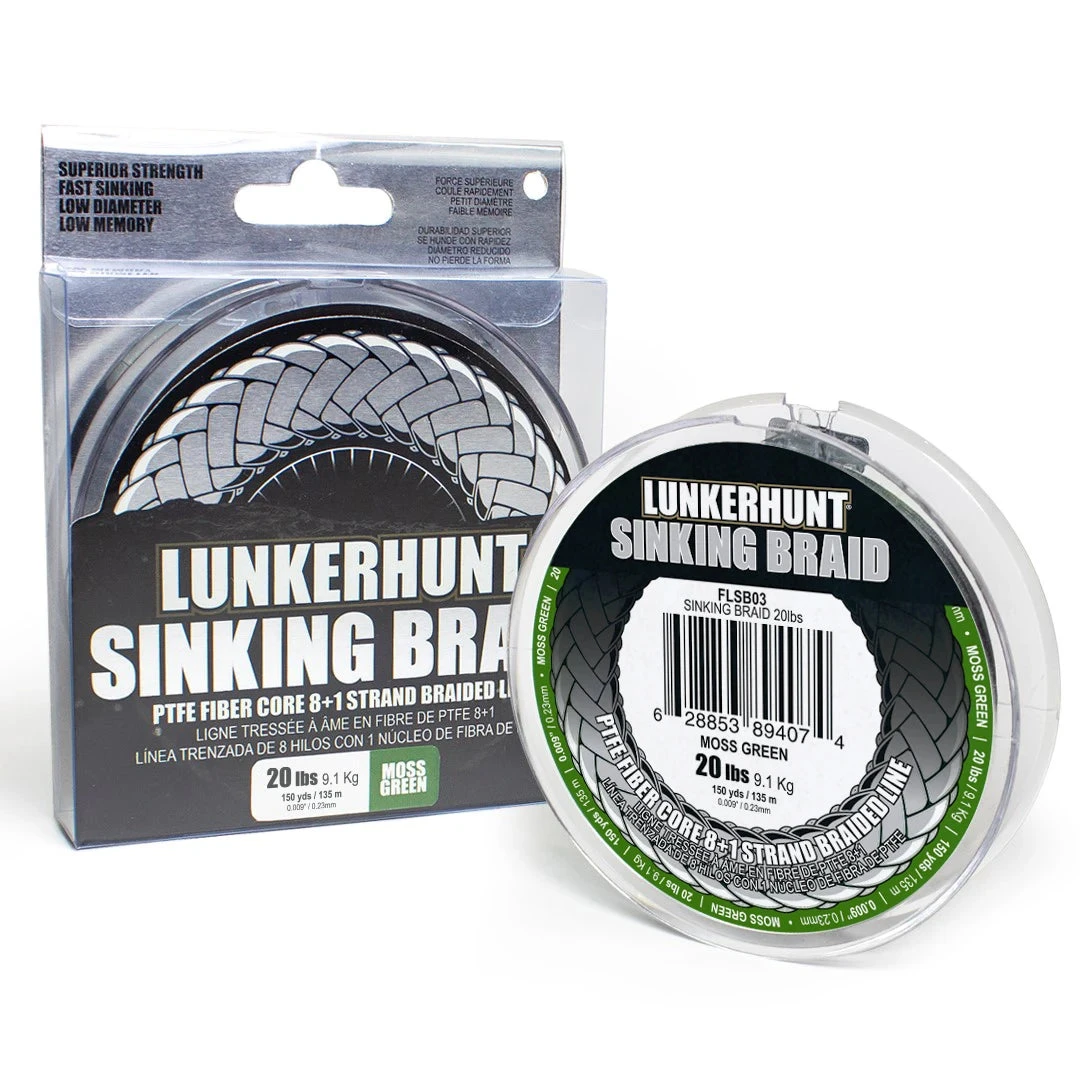 Lunkerhunt Sinking Braid Moss Green 150 Yards 3 Lunkerhunt Sinking Braid Moss Green 150 Yards