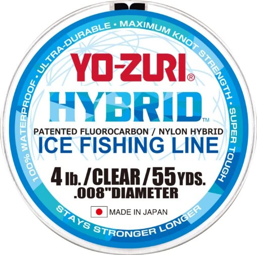 Yo-Zuri Hybrid Ice Fishing Line Clear 55 Yards