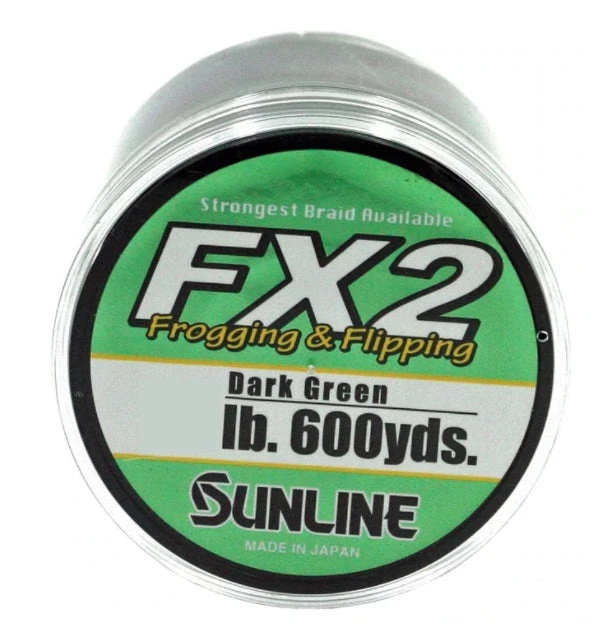 Sunline FX2 Frogging And Flipping Dark Green Braided Line 600 Yd 4 Sunline FX2 Frogging And Flipping Dark Green Braided Line 600 Yd - Image 2