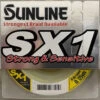 Sunline SX1 Braid High-Vis Yellow Leader 125 Yd -Daiwa Store 39740015116377