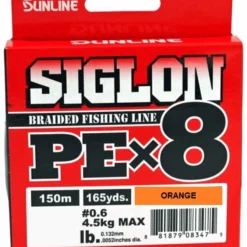 Sunline Siglon PEx8 Braid High-Vis Orange 165 Yd