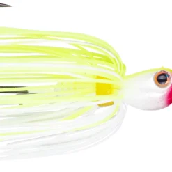 Strike King Thunder Cricket Vibrating Swim Jig -Daiwa Store chartreuse white