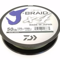 Daiwa J-Braid X4 Braided Line 150 Yards Dark Green