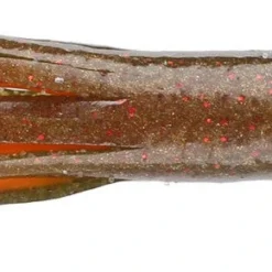 Dry Creek Big Dog Flippin' Tubes 4 1/2 Inch Soft Plastic Tube 7 Pack -Daiwa Store roadkill orange